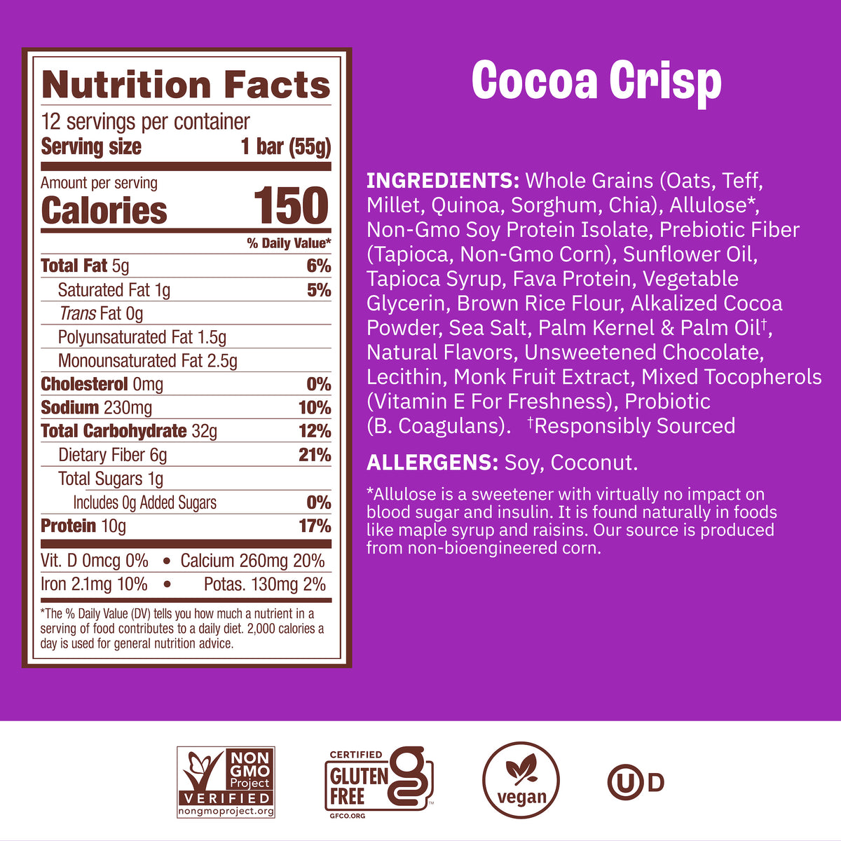 Probiotic Protein™ Breakfast Bar Variety Pack, 5-Count