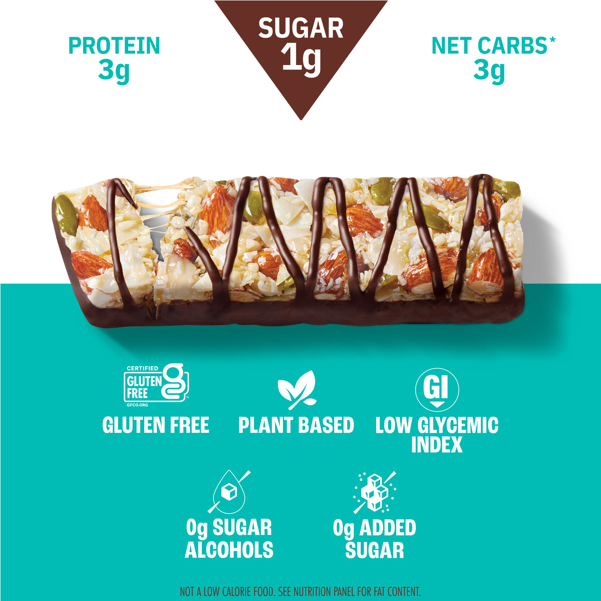 Coconut Almond Dark Chocolate Nut & Seed Bar, 12-Count