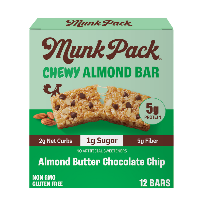 Almond Butter Chocolate Chip Chewy Almond Bar, 12-Count