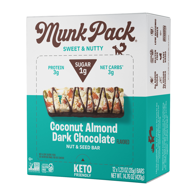Coconut Almond Dark Chocolate Nut & Seed Bar, 12-Count