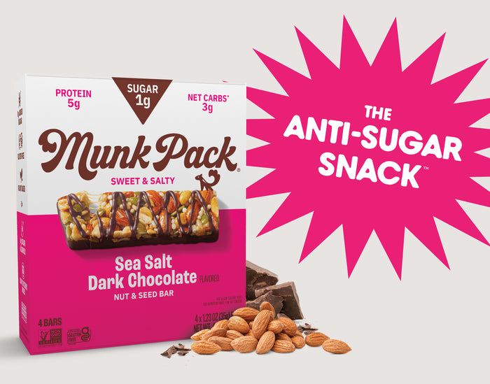 Munk Pack Rebrands as the Anti-Sugar Snack™