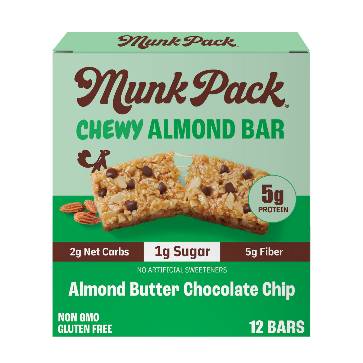 Almond Butter Chocolate Chip Granola Bar, 12-Count