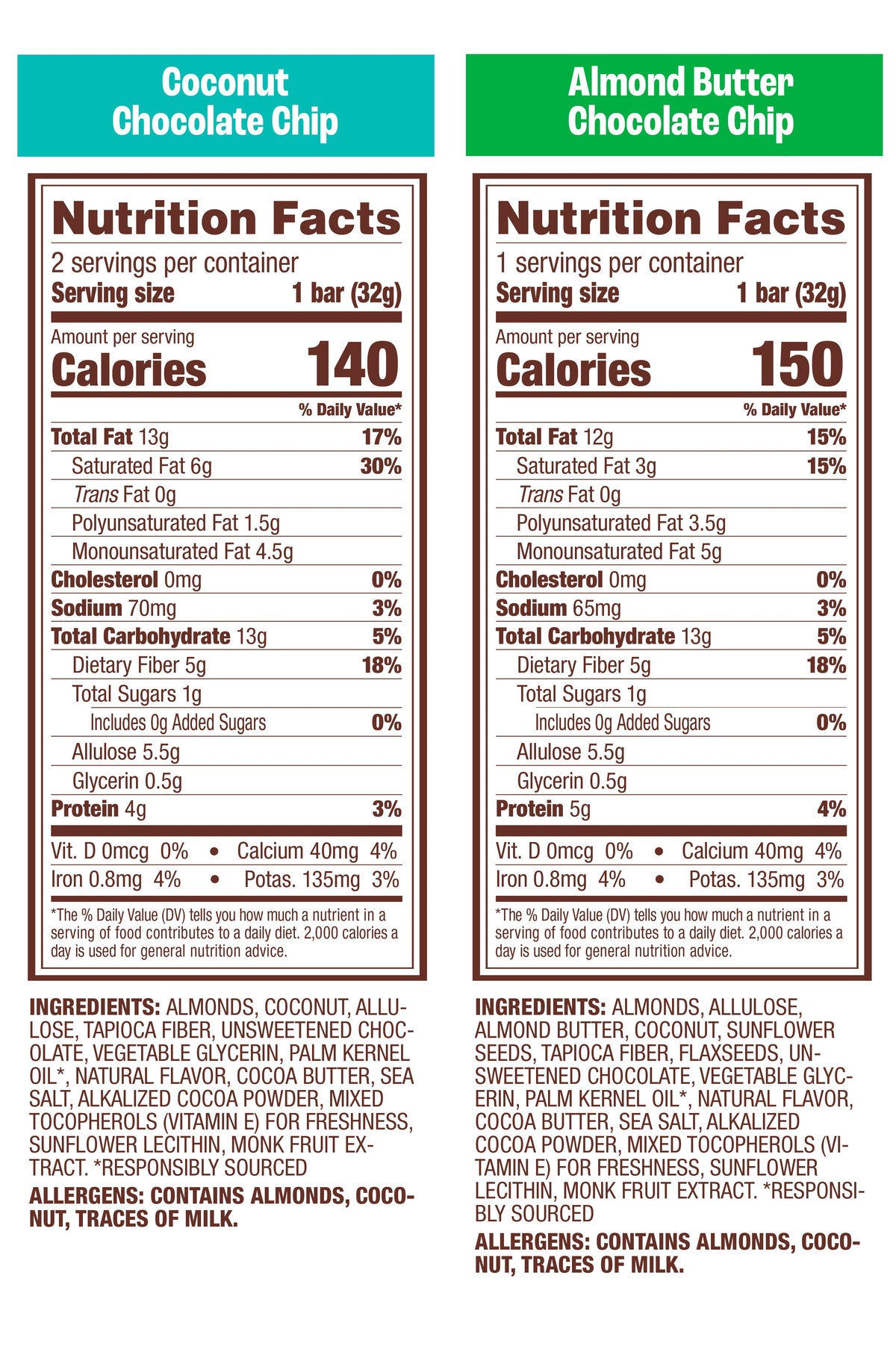 Chewy Almond Bar Variety Pack, 6-Count