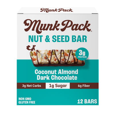 Coconut Almond Dark Chocolate Nut & Seed Bar, 12-Count