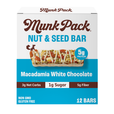 Macadamia White Chocolate Nut & Seed Bar, 12-Count