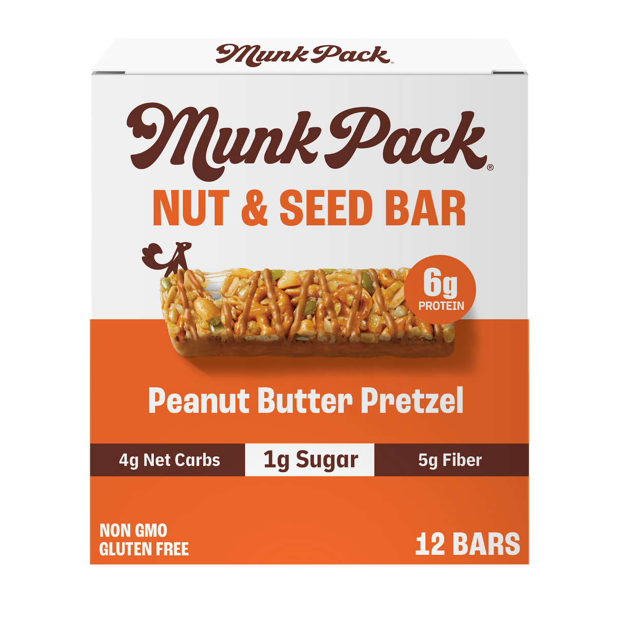 Peanut Butter Pretzel Nut & Seed Bar, 12-Count