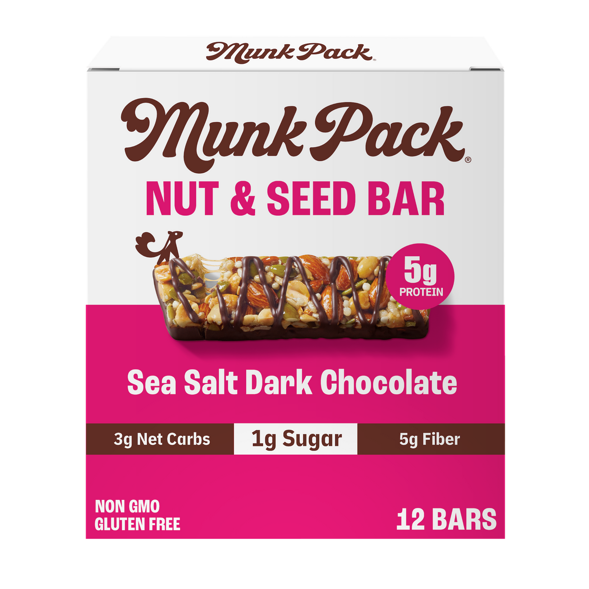 Sea Salt Dark Chocolate Nut & Seed Bar, 12-Count