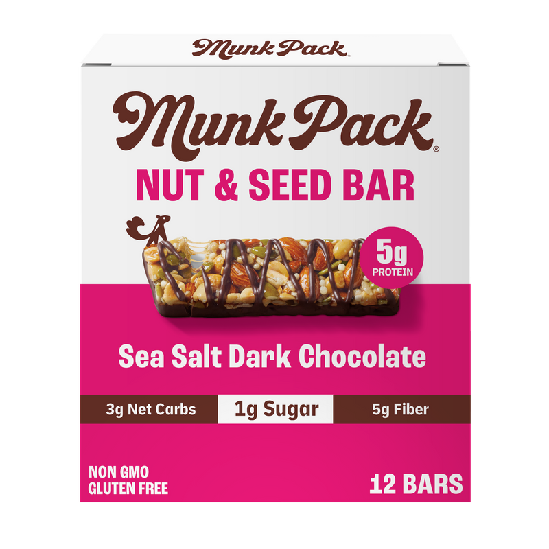 Sea Salt Dark Chocolate Nut & Seed Bar, 12-Count