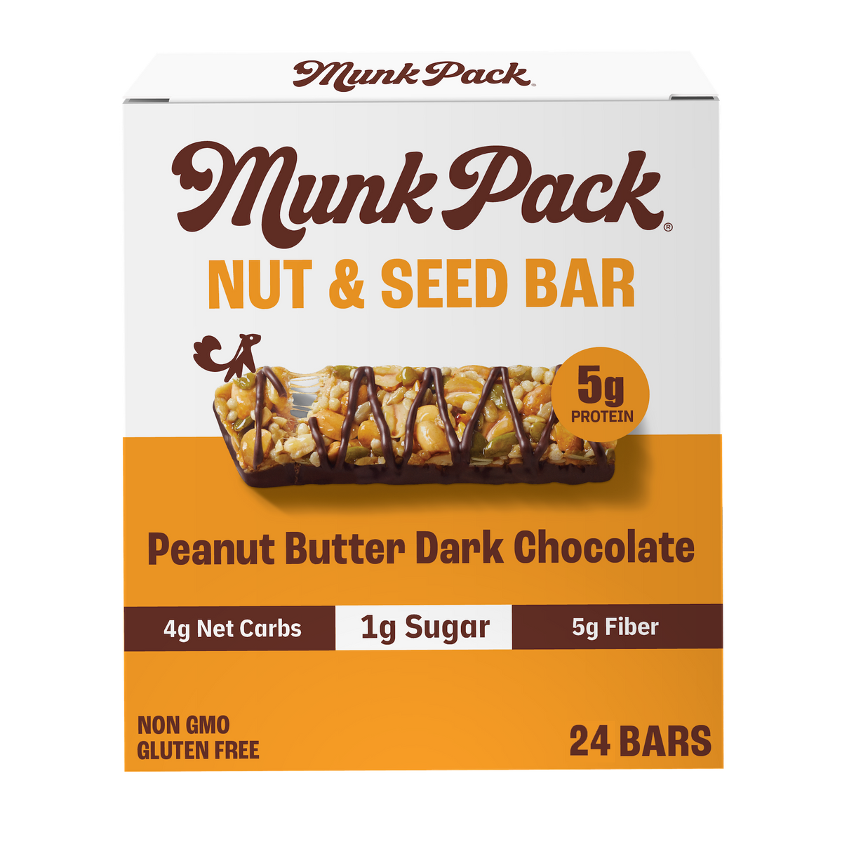 Peanut Butter Dark Chocolate Nut & Seed Bar, 24-Count