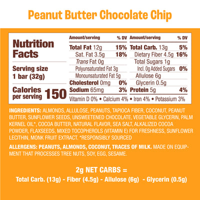 Peanut Butter Chocolate Chip Granola Bar, 24-Count